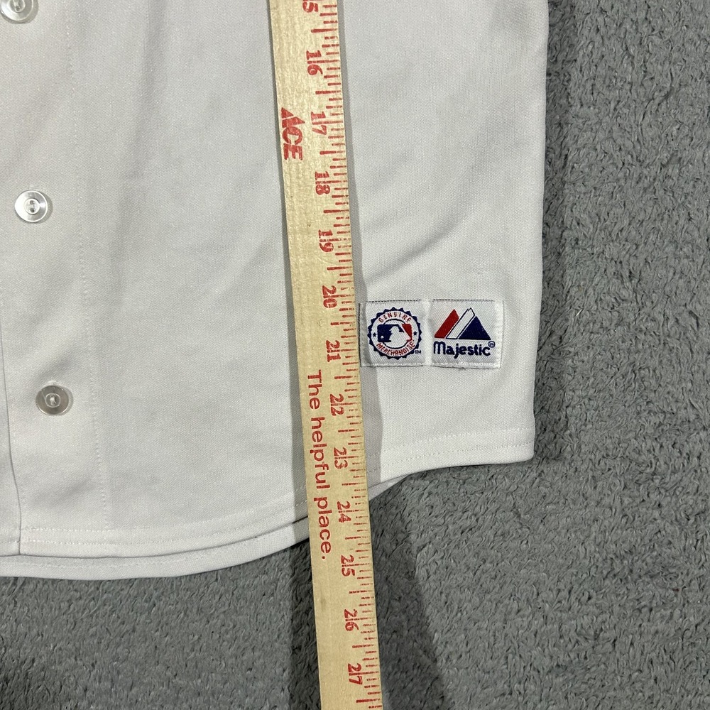 Majestic White Baseball Jersey Los Angeles Angels Youth Size Large #3775 - Picture 10 of 11